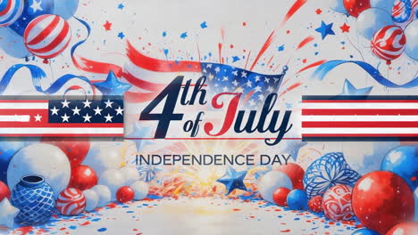 patriotic 4th of july independence day celebration