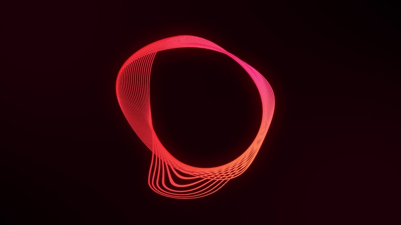 gradiente de color amarillo y rosa elemento abstracto de patrón circular giratorio animado,