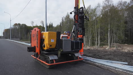 roadside barrier installation