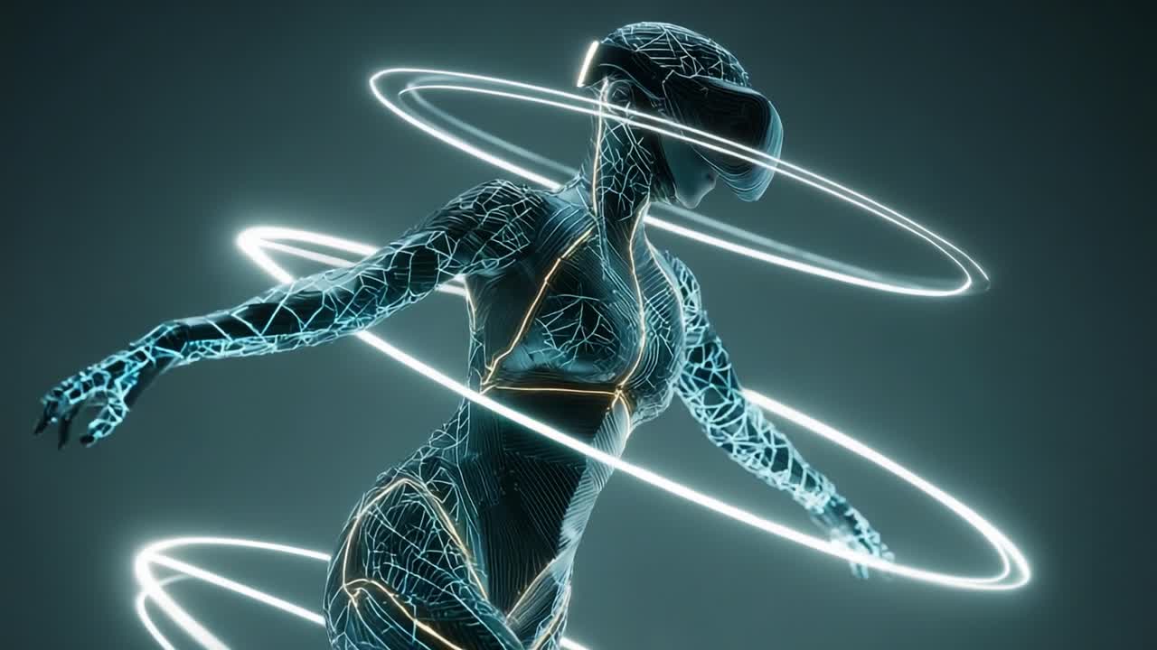 A Digital Avatar Exploring Virtual Reality