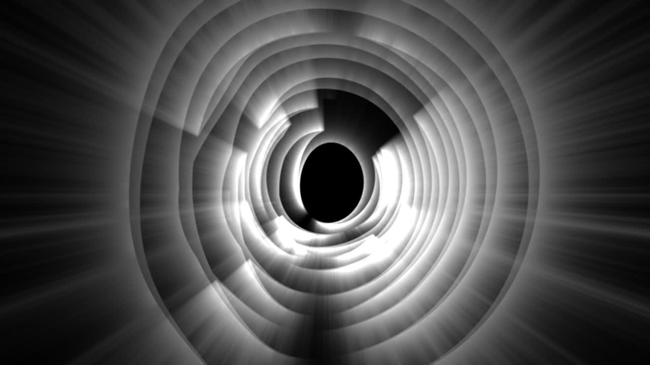 patrón circular abstracto en blanco y negro