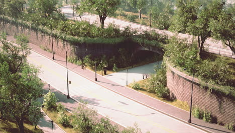 Leere-Autobahn-In-Der-Großstadt