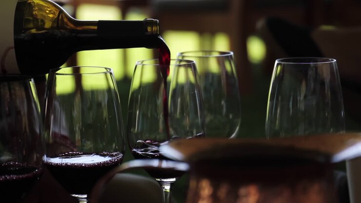 Wine Glasses and Wine