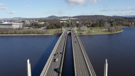 canberra - commonwealth bridge to capital hill flight