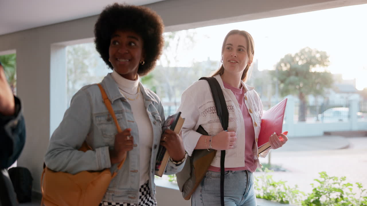 College students walking on campus