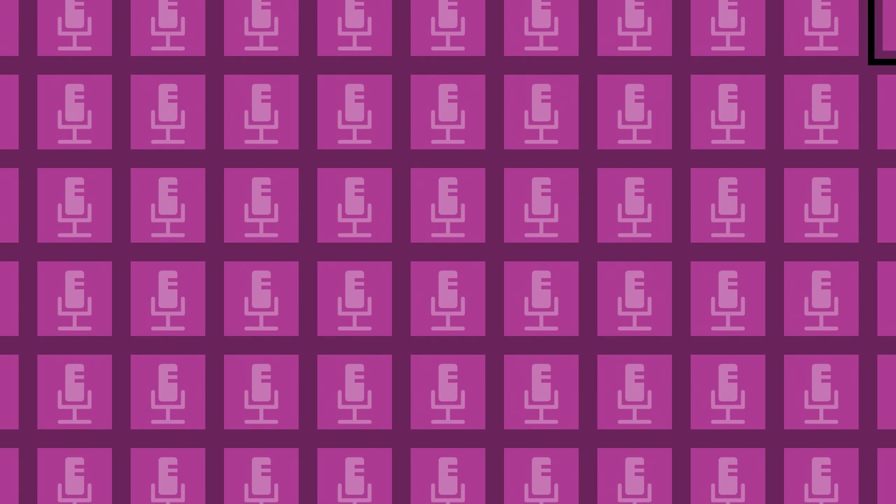 Purple Microphone Pattern