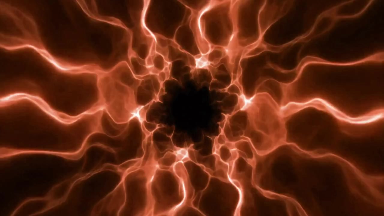 Effetto tunnel energetico astratto arancione luminoso