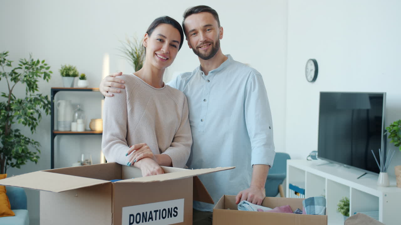 Couple Donates Items