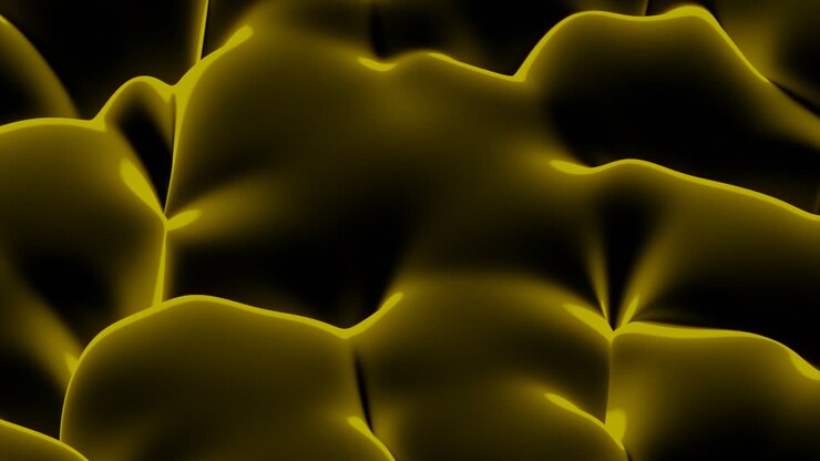 Golden Abstract Fluid Texture