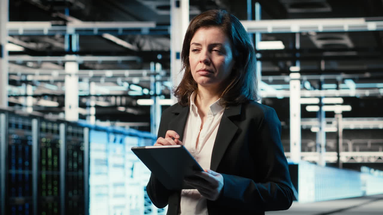 Sviluppatore Software di Data Center che Scansiona i Rig per Creare un Gemello Digitale