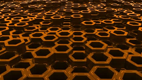 4k futuristic abstract looped hexagon background