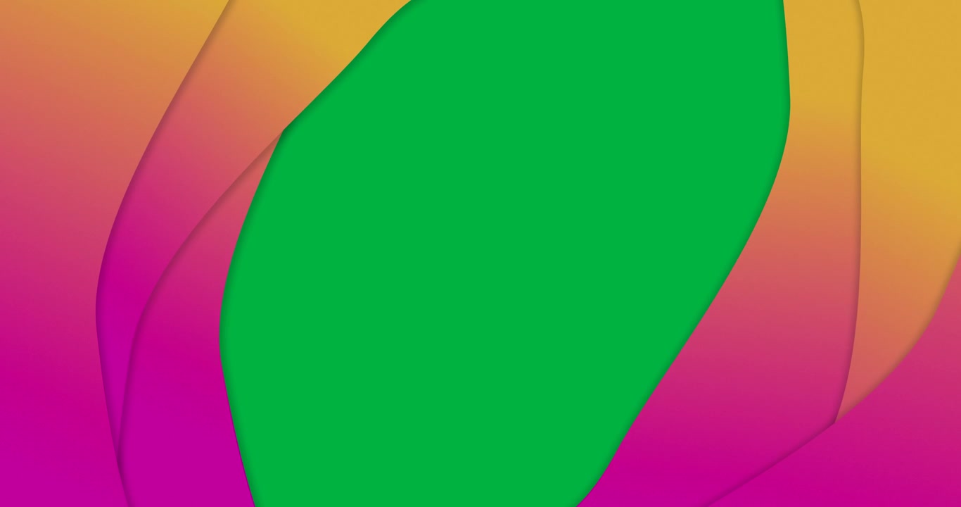 Animação de linhas com gradiente de rosa para laranja ondulando em loop contínuo em fundo branco.