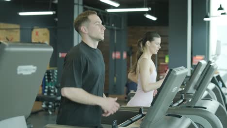 people exercising in a gym