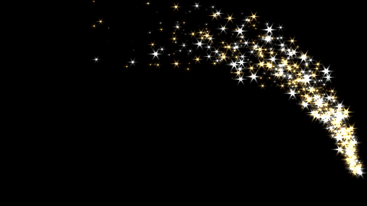 Magic sparkles fairy dust wand particle trail transition 4K | Premium ...