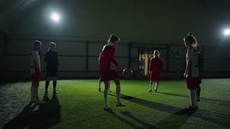 indoor soccer training