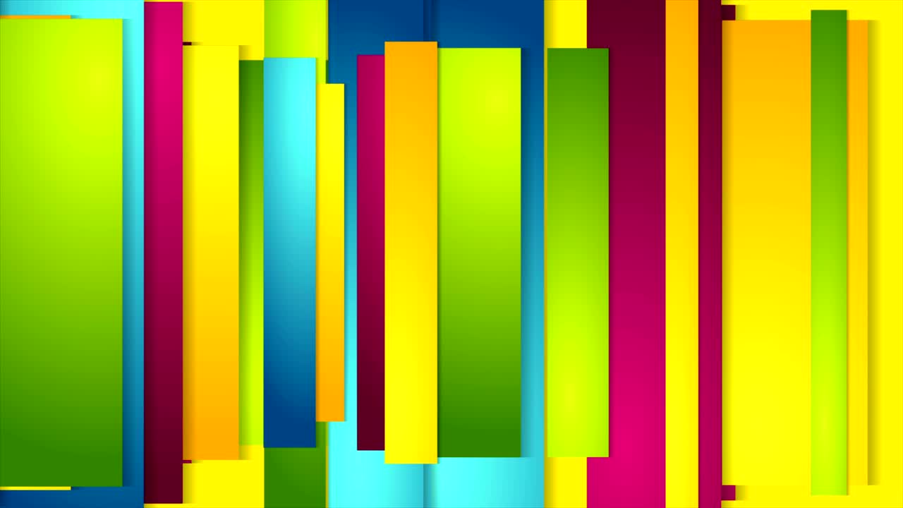 rayas corporativas coloridas animación de video abstracta