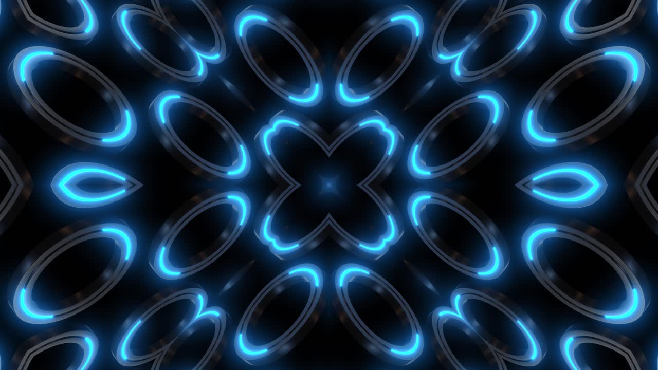 Abstract Glowing Rings Pattern