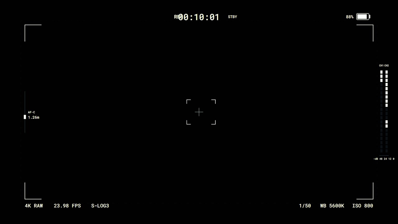 Digital Camera Viewfinder Interface Overlay