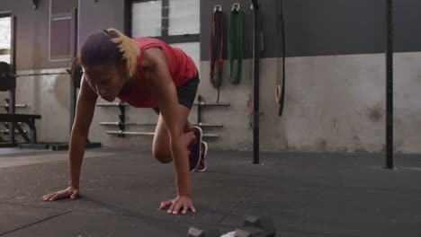 cross training at a gym