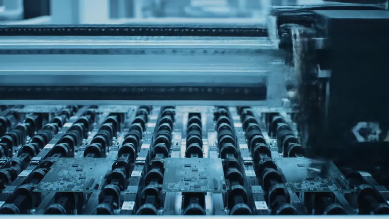 línea de ensamblaje automatizada de placas de circuitos