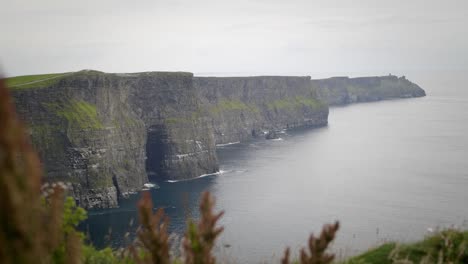 Huge-Cliffs-above-the-sea-on-a-cloudy-windy-day-with-the-grass-blowing