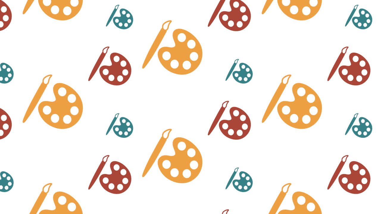 학교 아이템 아이콘의 애니메이션이  ⁇  배경에 움직입니다.