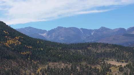 drone revealing majestic mountain vista