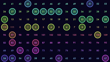 Patrón-De-Símbolos-Matemáticos-De-Neón-En-Filas