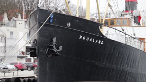 the historic ship rogaland docked near stavanger maritime museum
