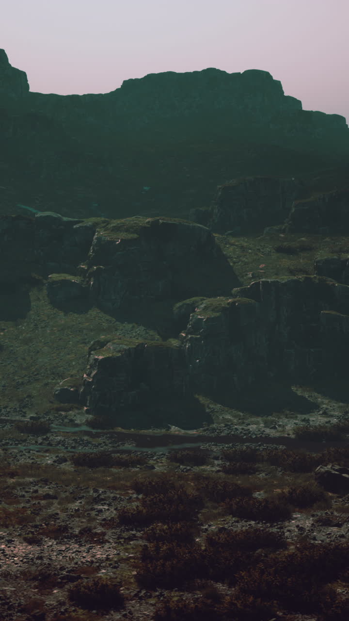 paisaje de las cadenas montañosas