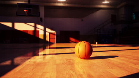 basketball on a court