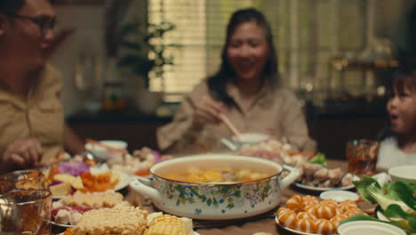 family dinner celebration