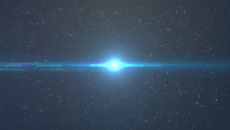 animation of light spots moving and stars on black background