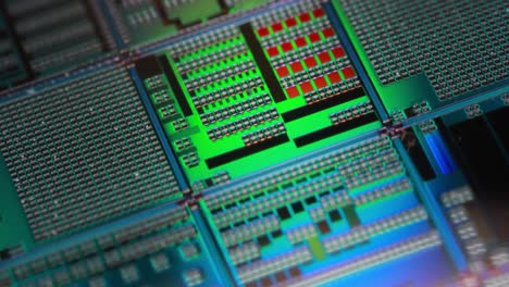 silicon semiconductor wafer close-up. in electronics, a wafer also called a slice or substrate is a thin slice of semiconductor, a crystalline silicon, used for the fabrication of integrated circuits