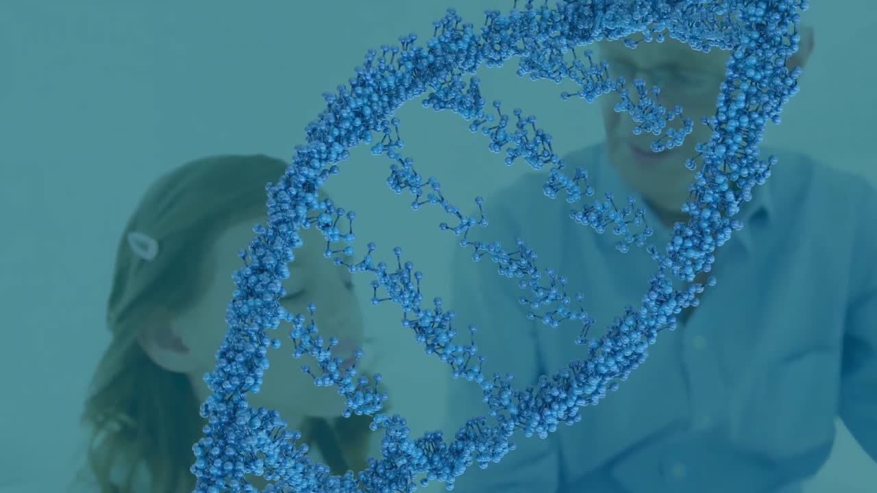 animación del cerebro humano y luces de puntos sobre los medios de comunicación punto de oro cerebro humano