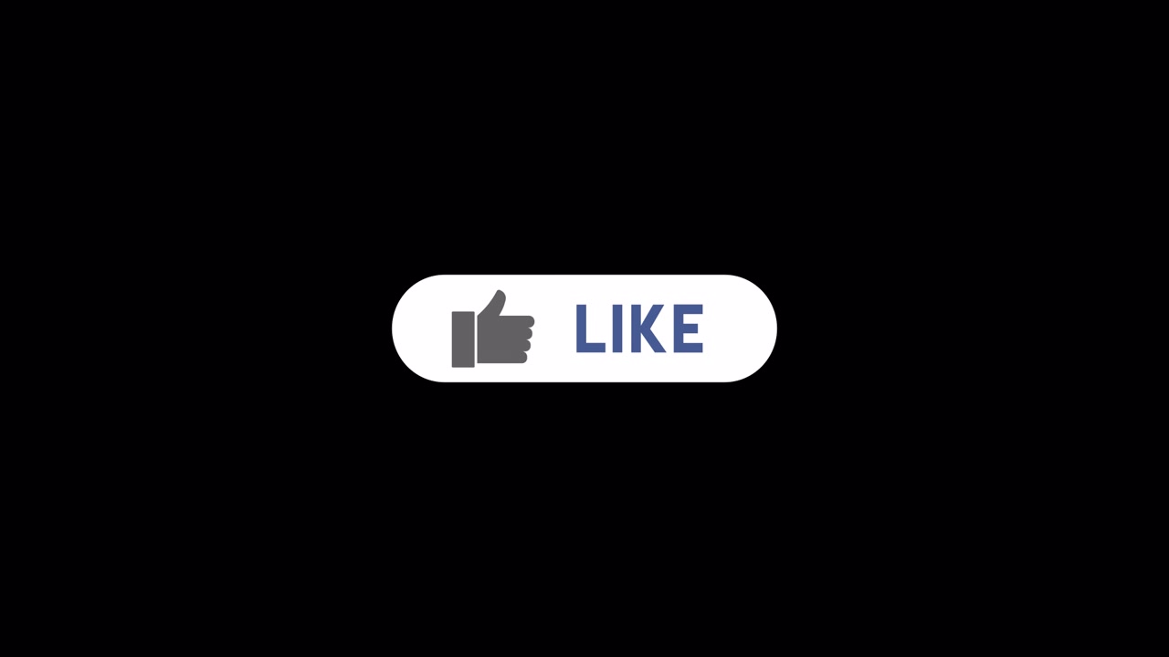 Animated Social Media Like Button with Thumbs Up Icon