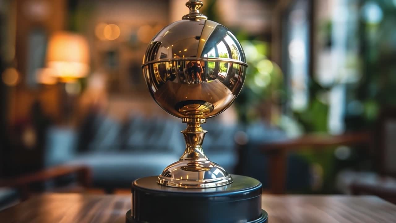 Decorazione a globo d'oro