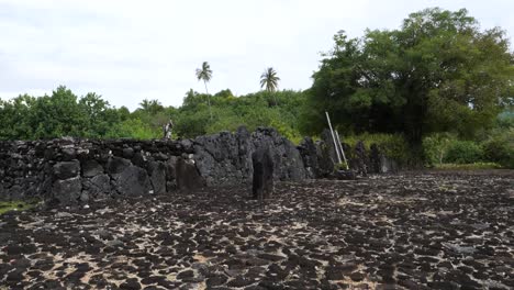 ancient stone ruins in uafato, tonga