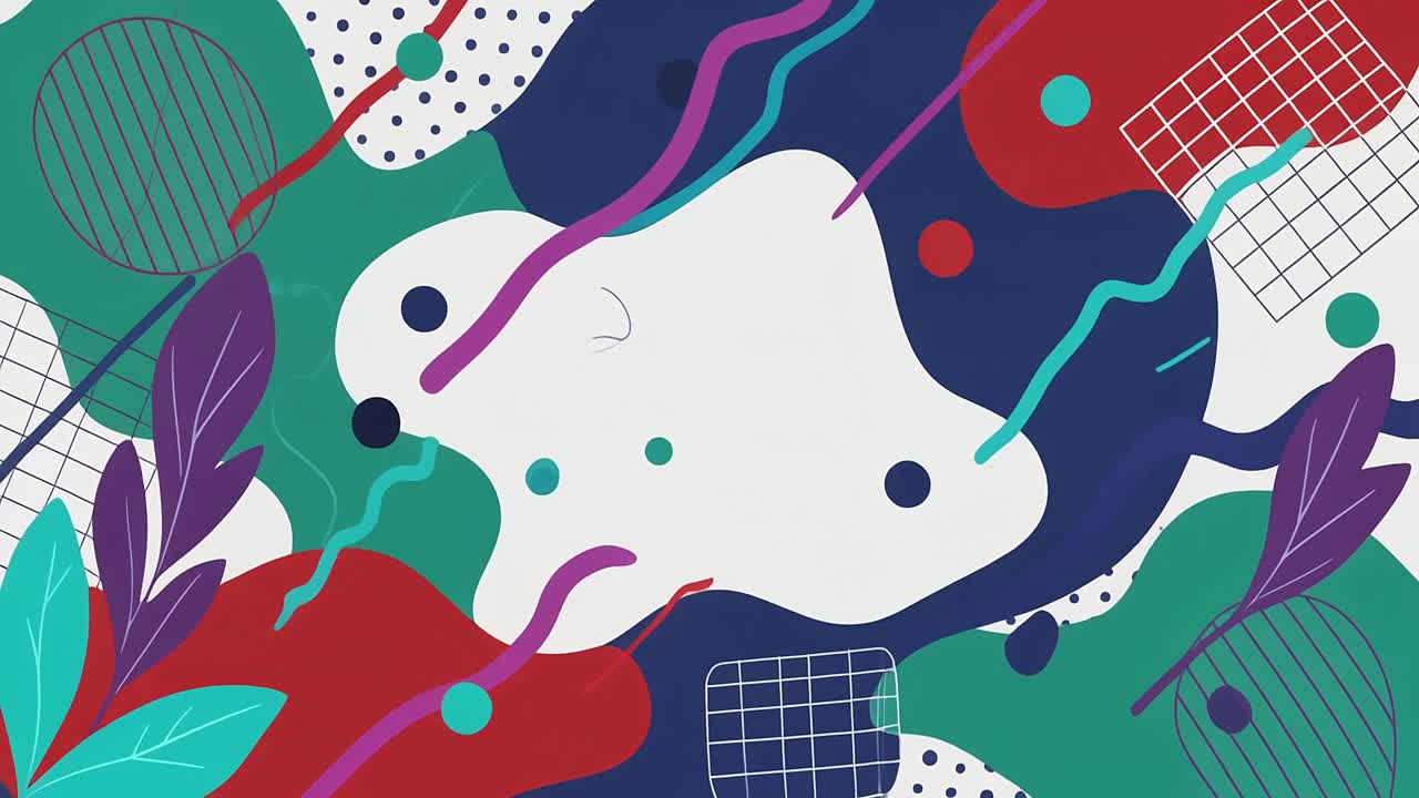 Abstract Colorful Motion Graphics Background with Dynamic Shapes