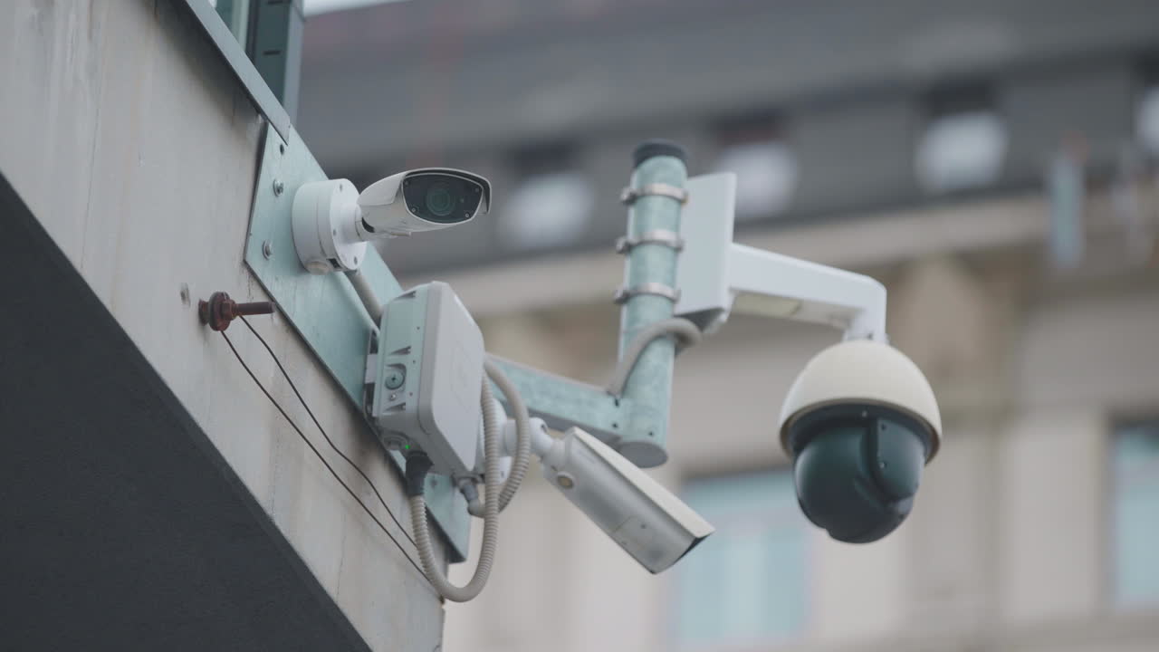 Security Cameras on a Building