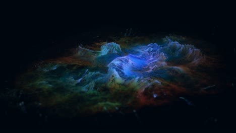 unique particle recreation of the crab nebula