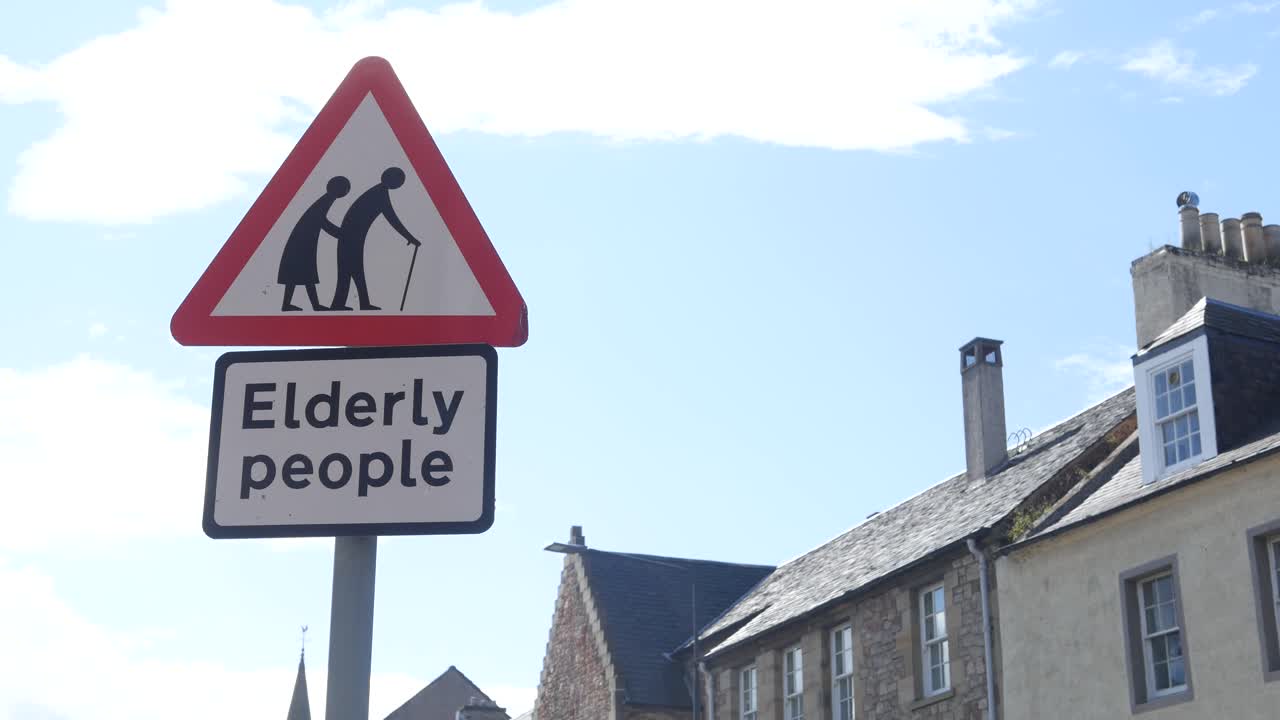 Elderly People Road Sign