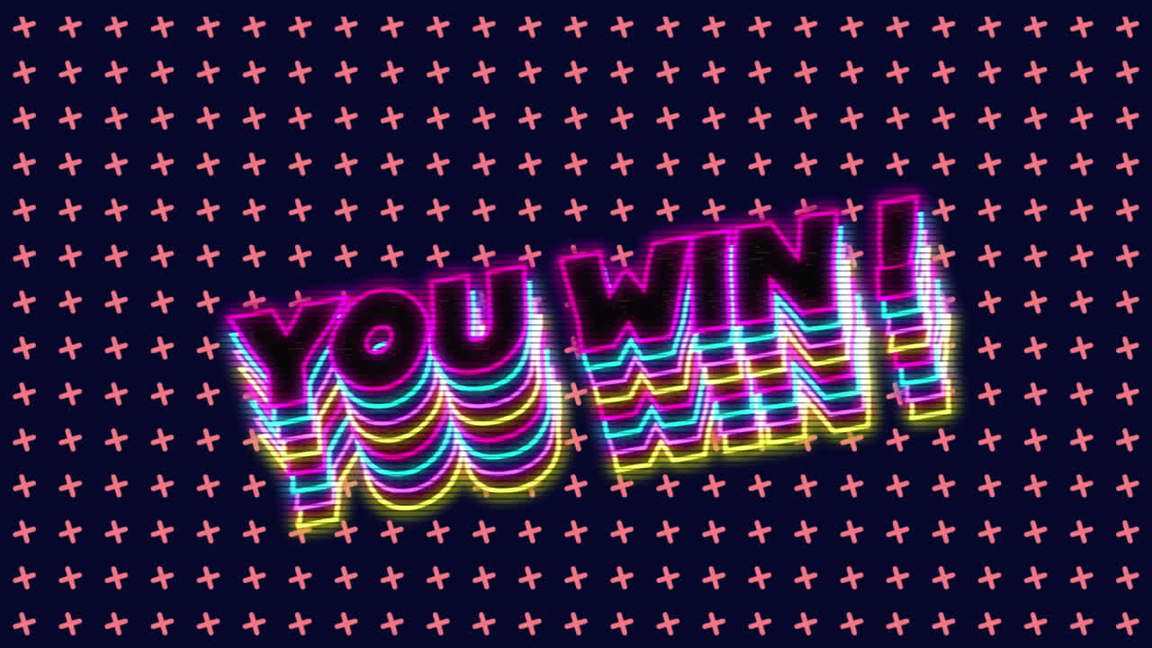 다중 십자가 위에서 텍스트를 이기는 애니메이션