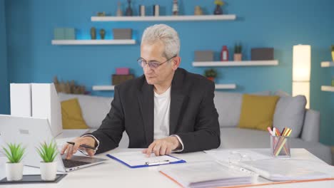 home office worker man embarking on entrepreneurship.