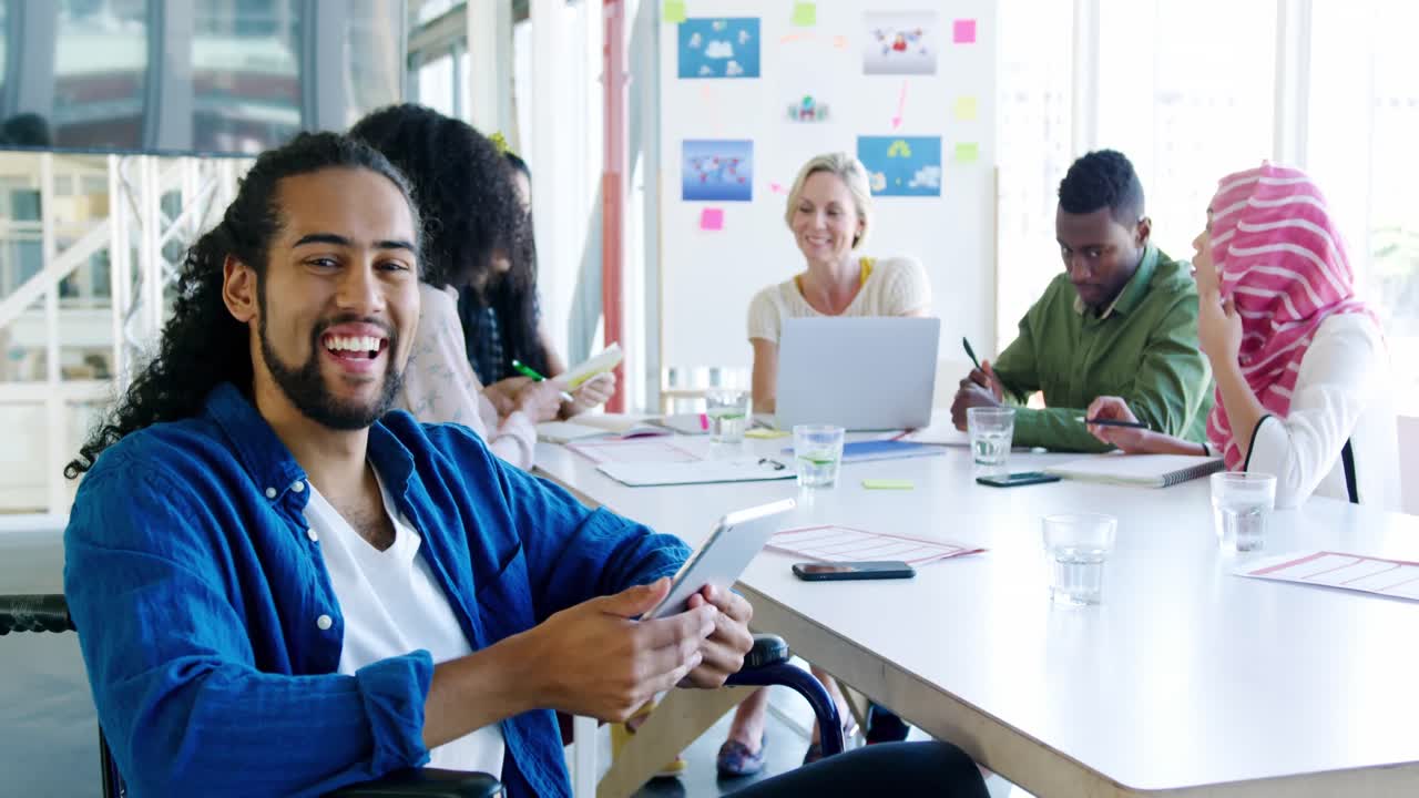 Creatives working in a modern office