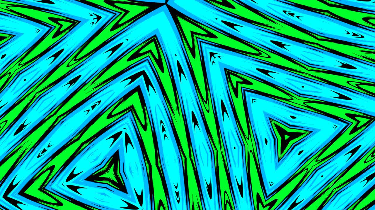 caleidoscopio psicodélico abstracto. animación en bucle para el fondo.
