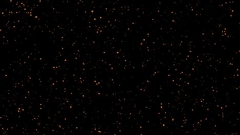 las partículas de brillo de 4k. superposición en bucle