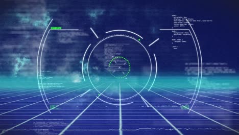 animation of data processing over interference