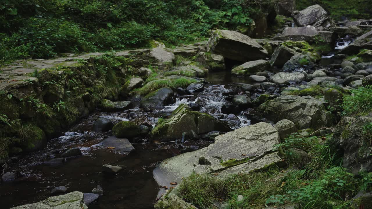 Pure Mountain Stream along Amidaga-Taki Falls in Rural Gifu Japan