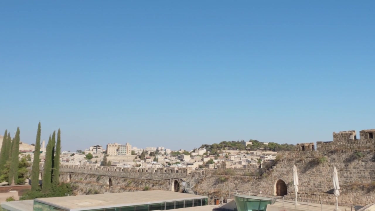 Antiche mura della Città Vecchia di Gerusalemme, Israele